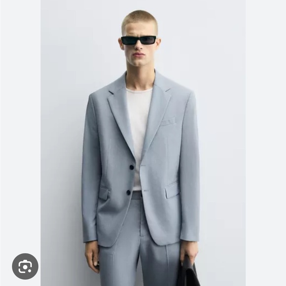 Zara Man NWT textured suit blazer 4501/559 - Picture 1 of 4